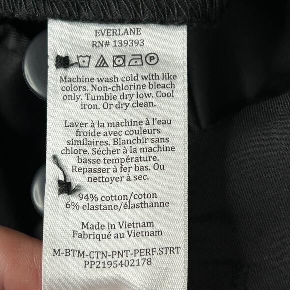 Everlane The Performance Chino Pants Slim Fit Black Men's 35X30 NWT Uniform - Picture 8 of 9